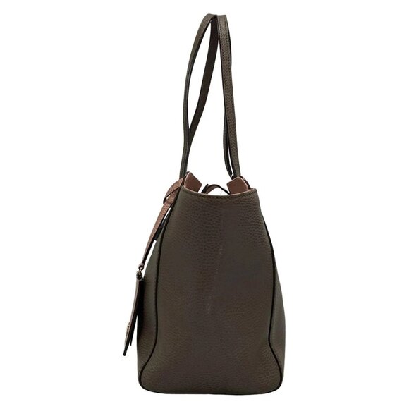 Auth GUCCI Swing 354408 Brown Pink Leather Tote Bag - Picture 8 of 16